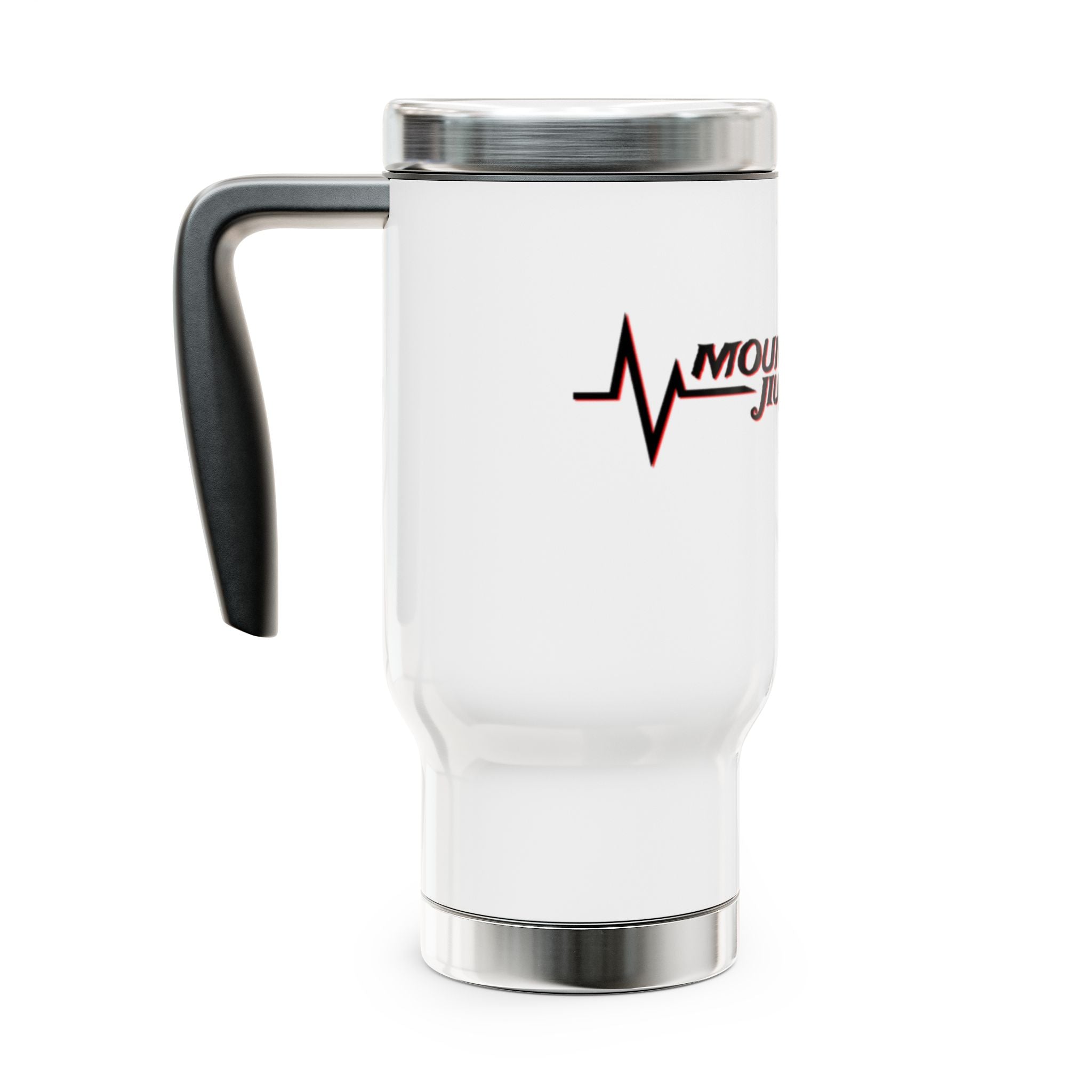 Stainless Steel MDBJJ Travel Mug with Handle, 14oz