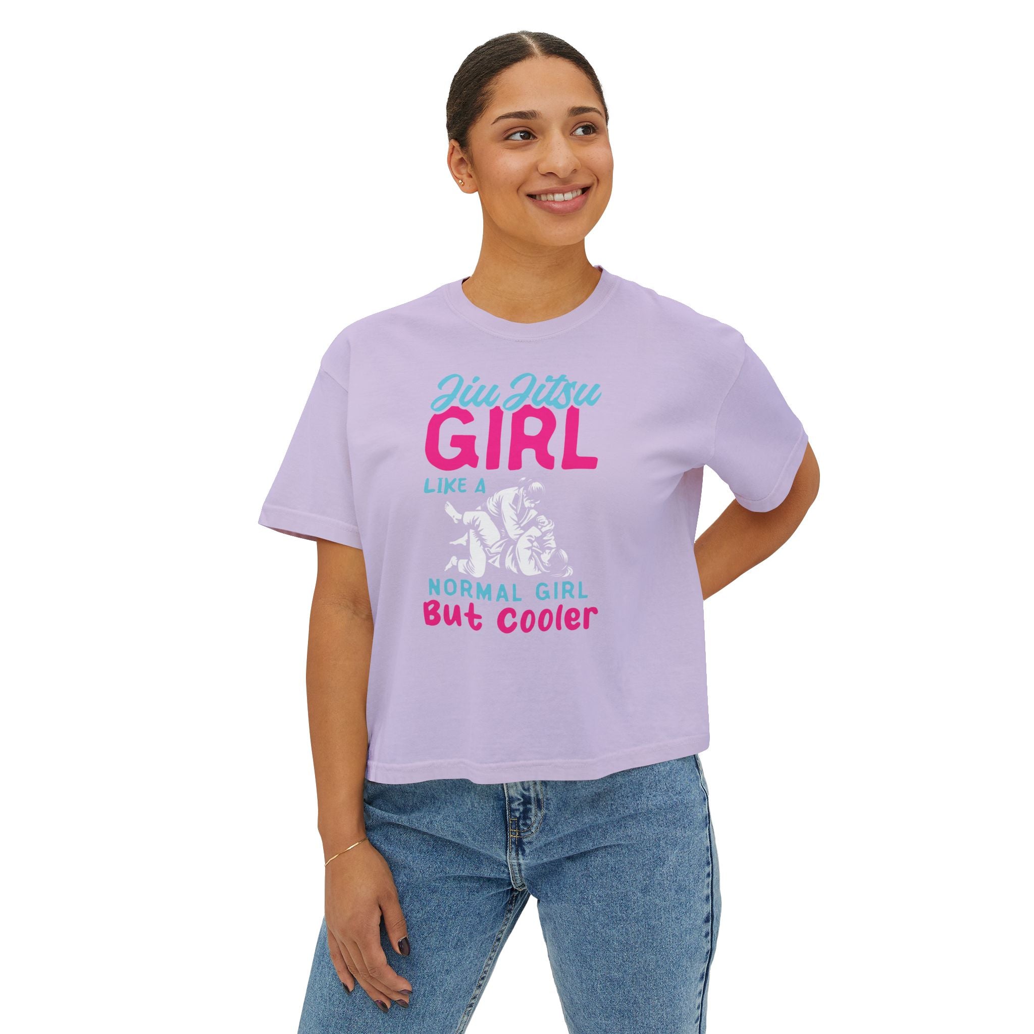 Women's Boxy Tee - BJJ GIrl, But Cooler