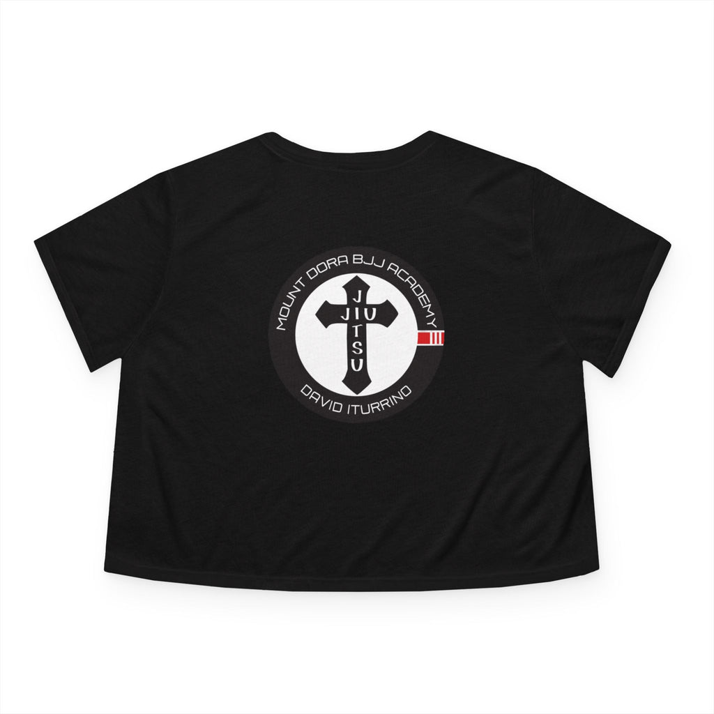 Women's Flowy Cropped Tee - Built Different - MDBJJ