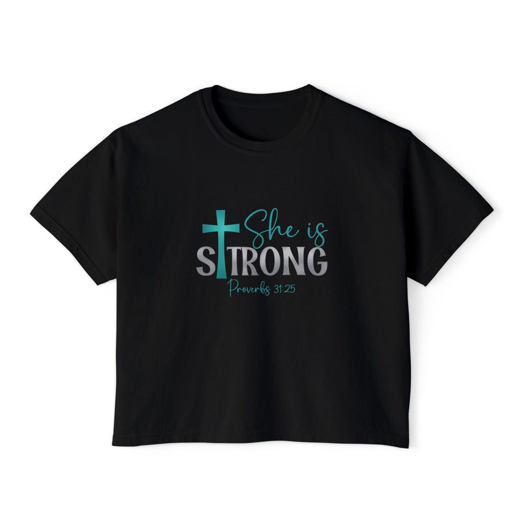 Women's Boxy Tee - She is strong - EF