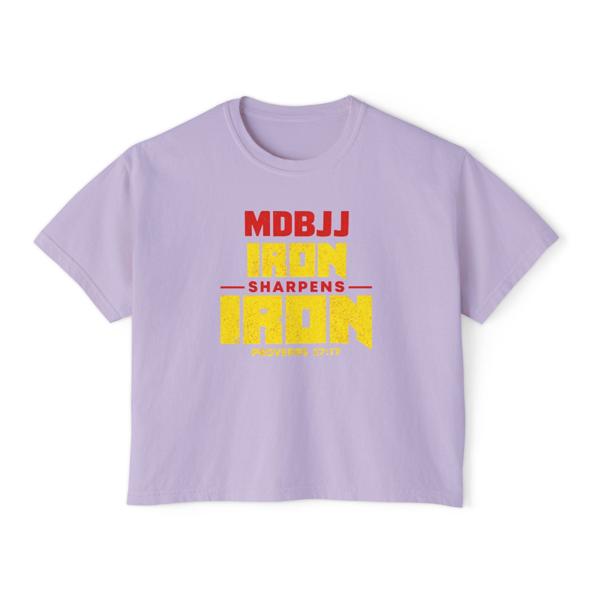 Women's Boxy Tee - Iron Sharpens Iron - MDBJJ