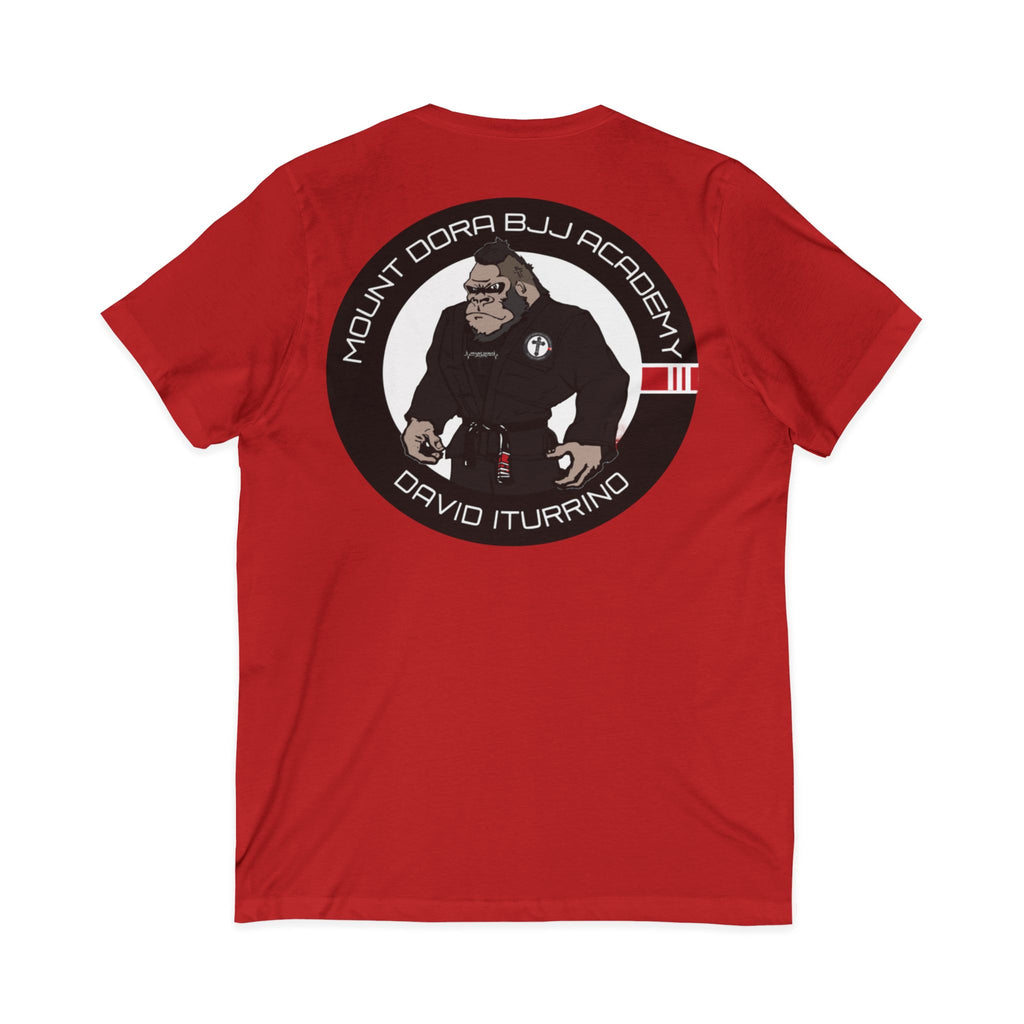 Unisex Jersey Short Sleeve V-Neck Tee (Gorilla Logo)