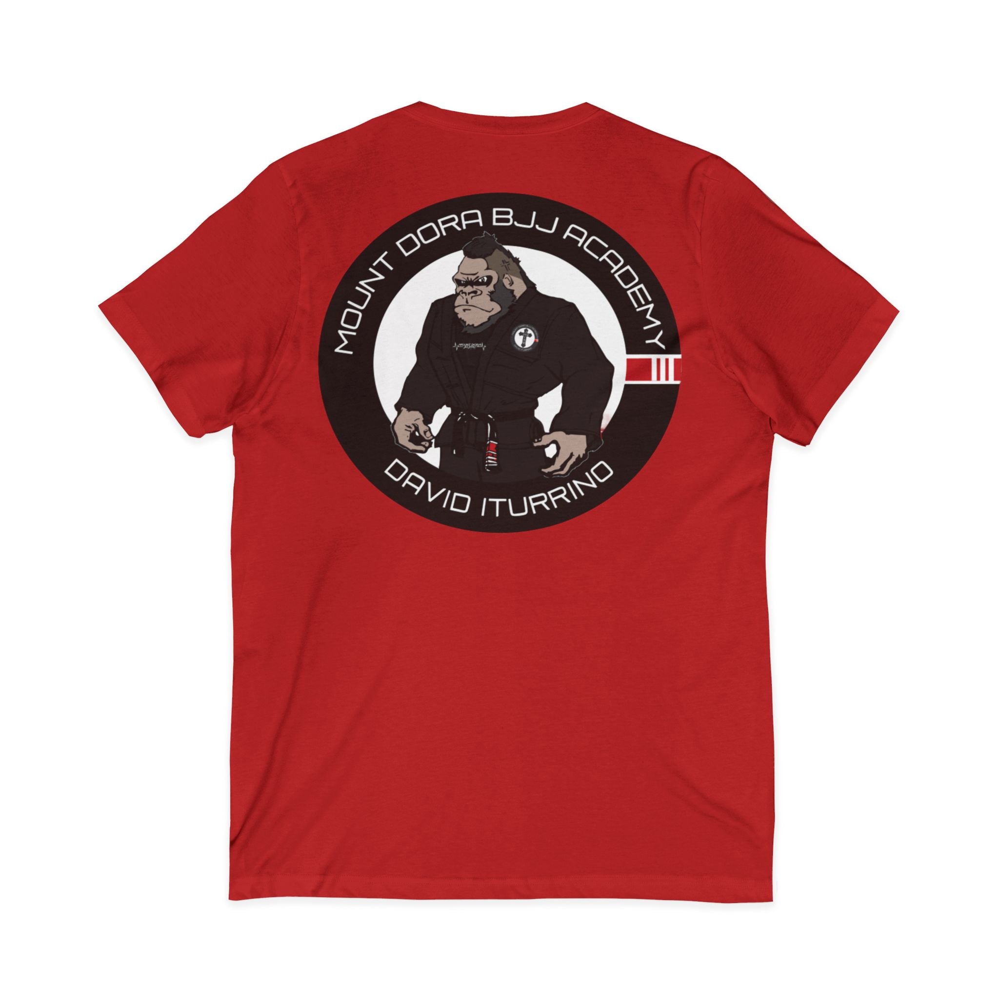 Unisex Jersey Short Sleeve V-Neck Tee (Gorilla Logo)