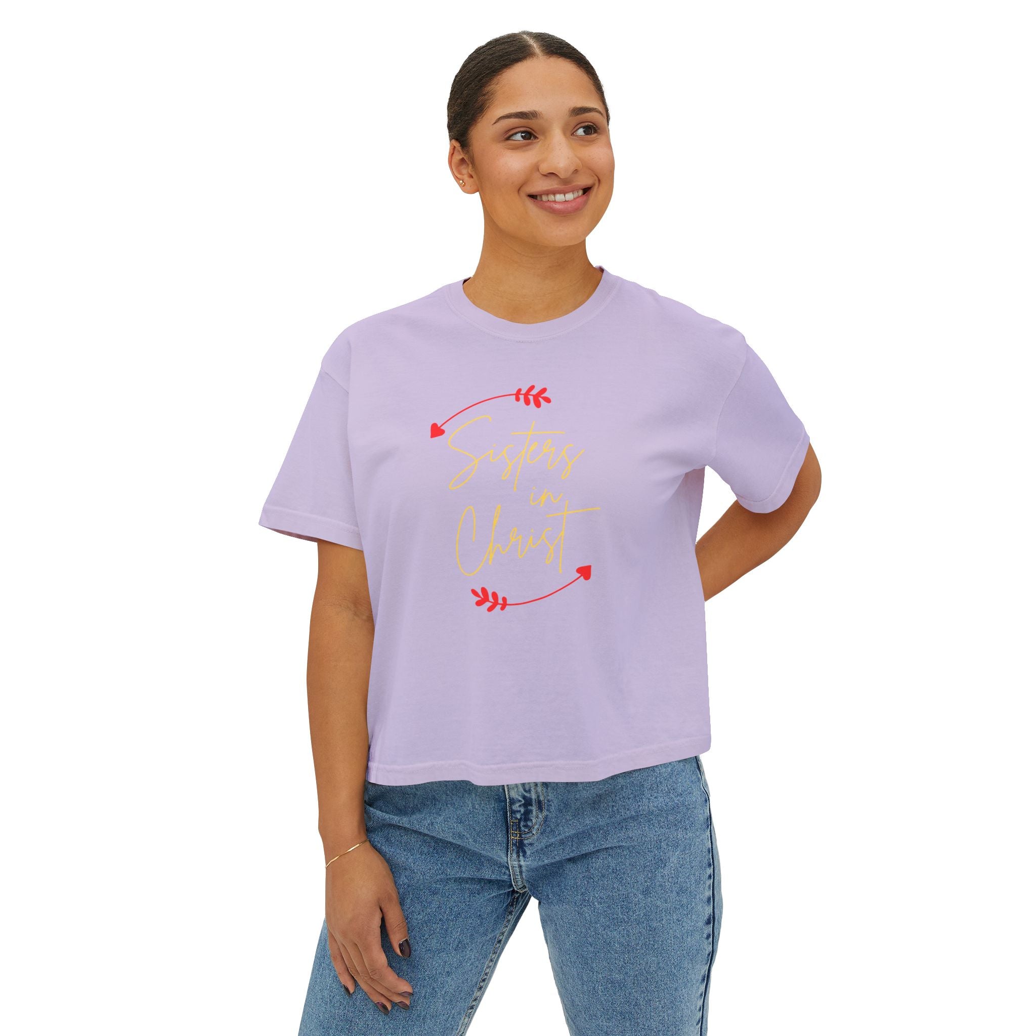 Women's Boxy Tee - Sisters in Christ - MDBJJ