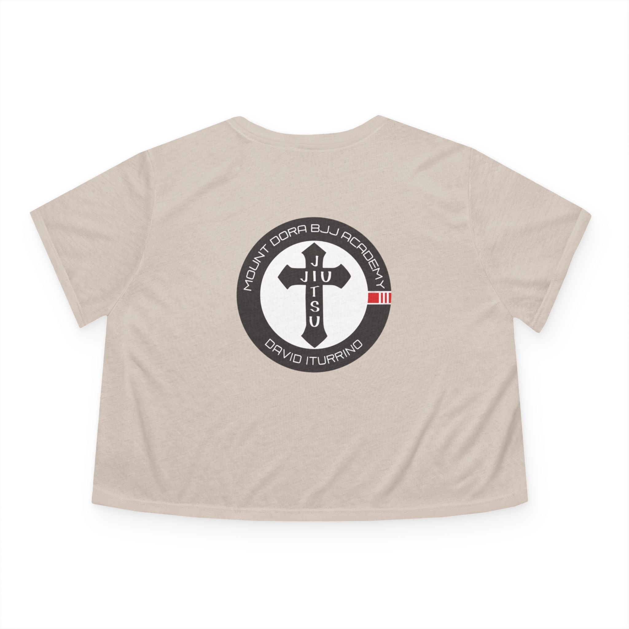 Women's Flowy Cropped Tee - Built Different - MDBJJ