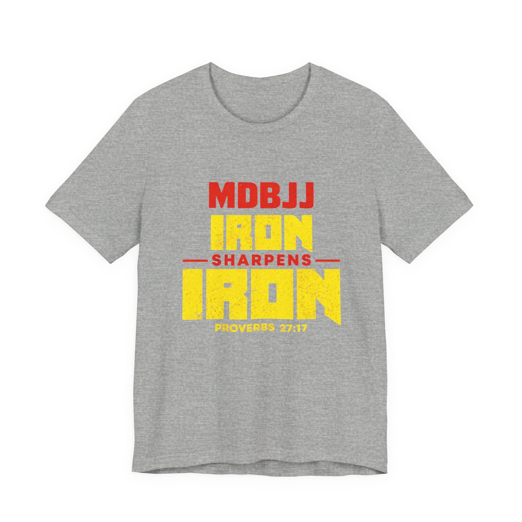 Unisex Jersey Short Sleeve Tee - Iron Sharpens Iron - MDBJJ