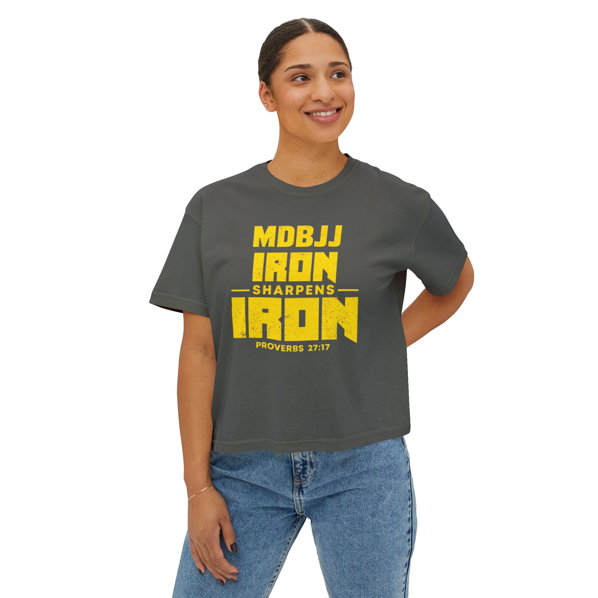 Women's Boxy Tee - Iron Sharpens Iron - MDBJJ