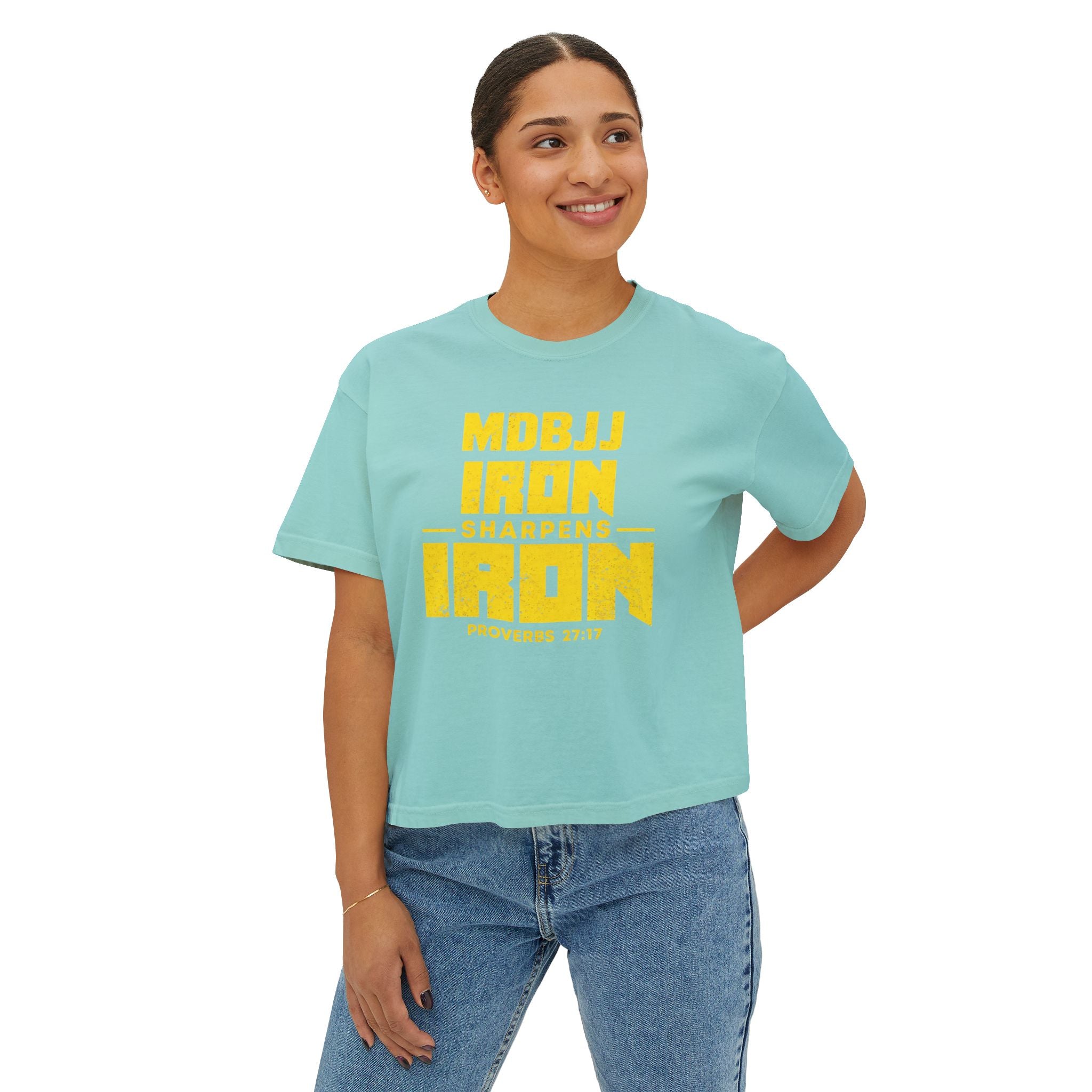 Women's Boxy Tee - Iron Sharpens Iron - MDBJJ