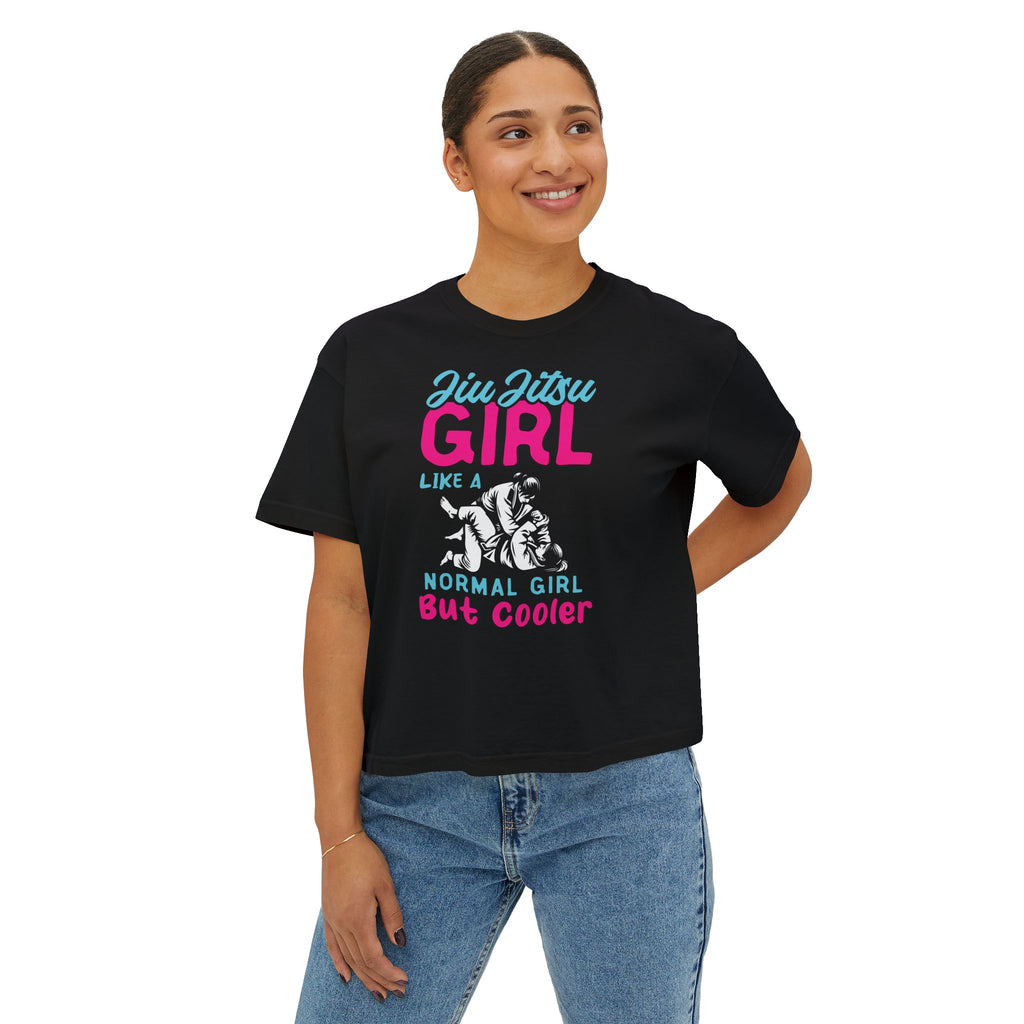 Women's Boxy Tee - BJJ GIrl, But Cooler