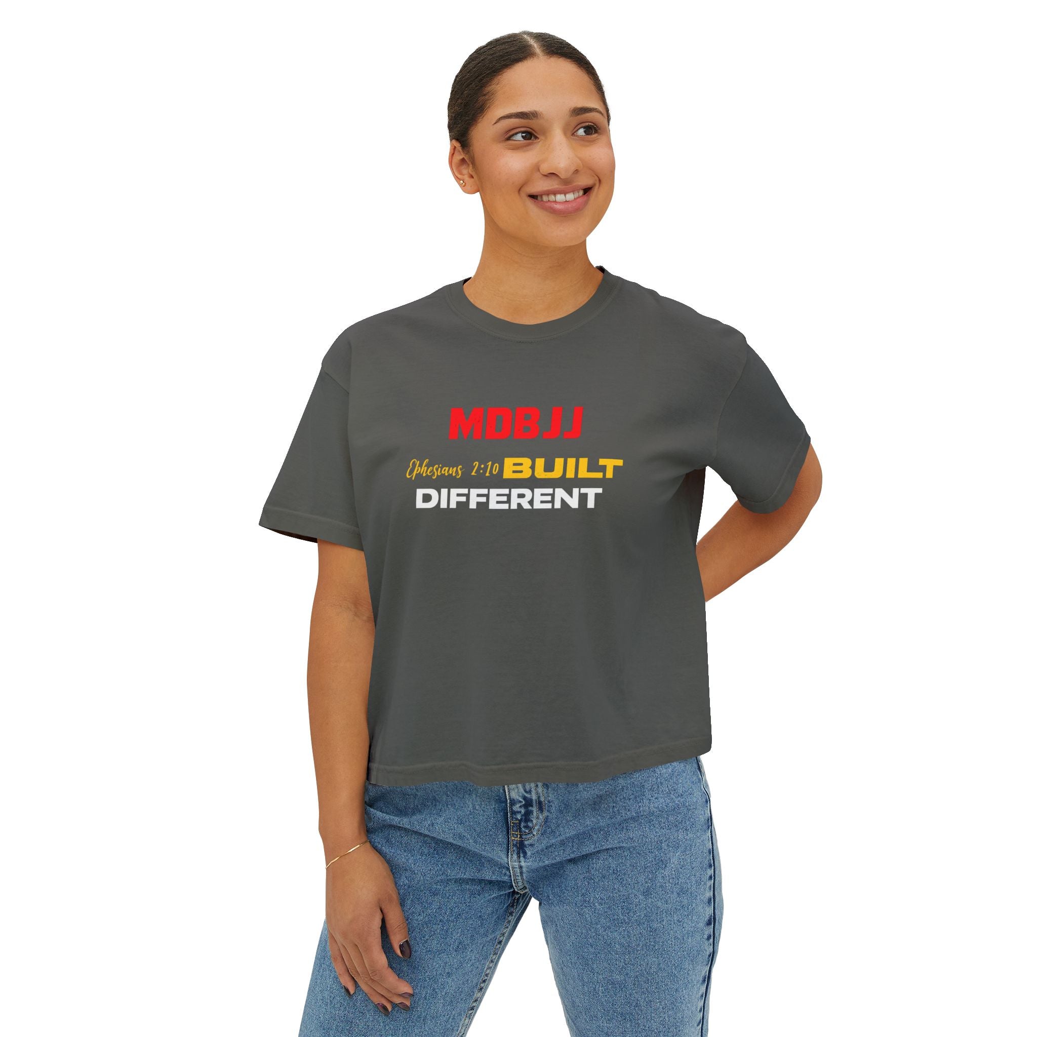 Women's Boxy Tee  - Built Different - MDBJJ