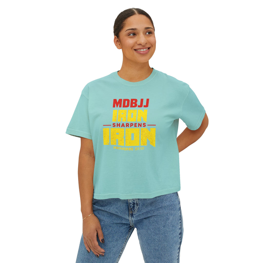 Women's Boxy Tee - Iron Sharpens Iron - MDBJJ