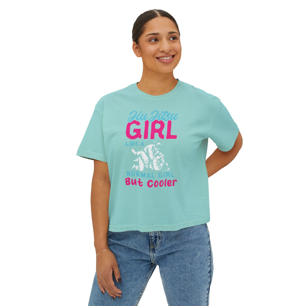 Women's Boxy Tee - BJJ GIrl, But Cooler