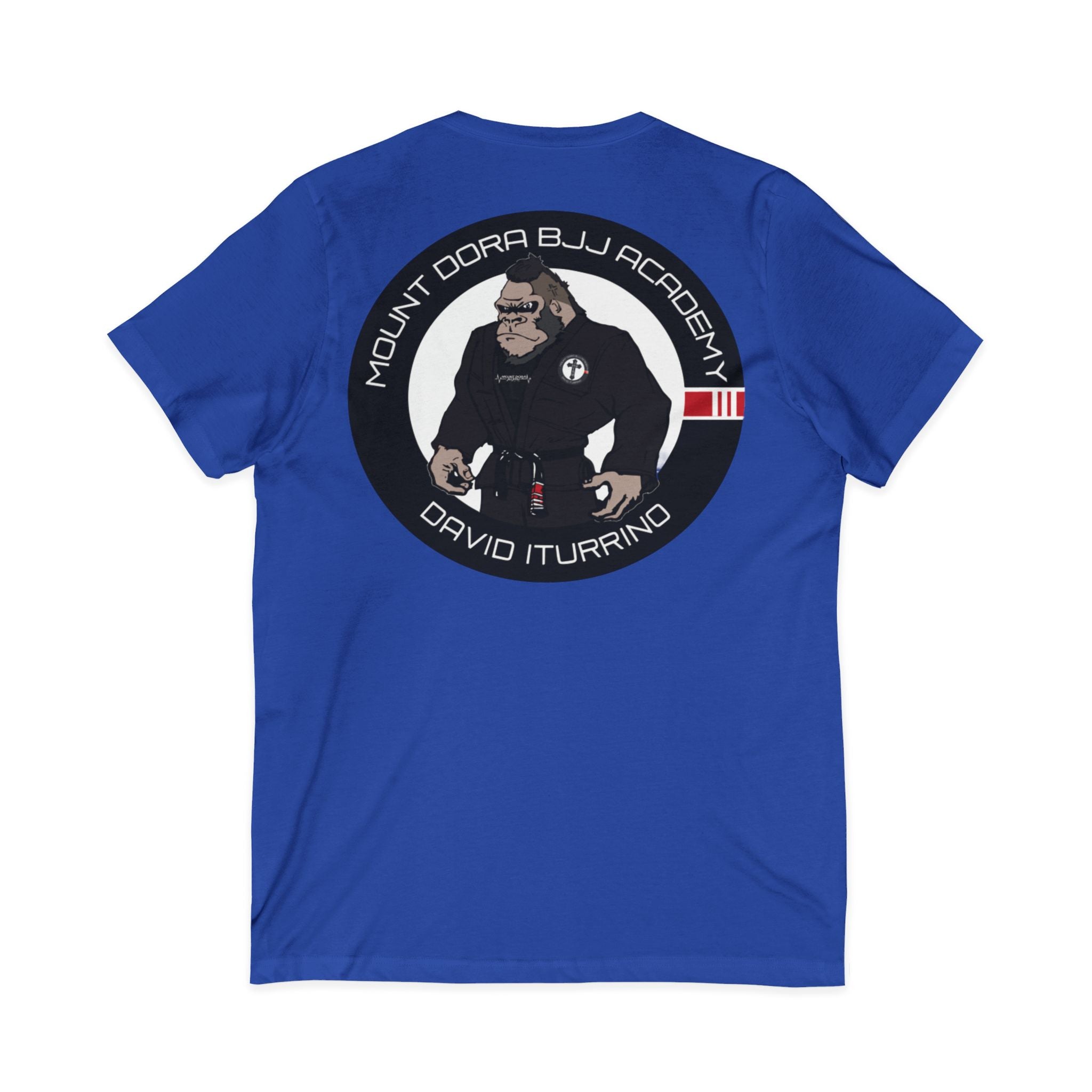 Unisex Jersey Short Sleeve V-Neck Tee (Gorilla Logo)