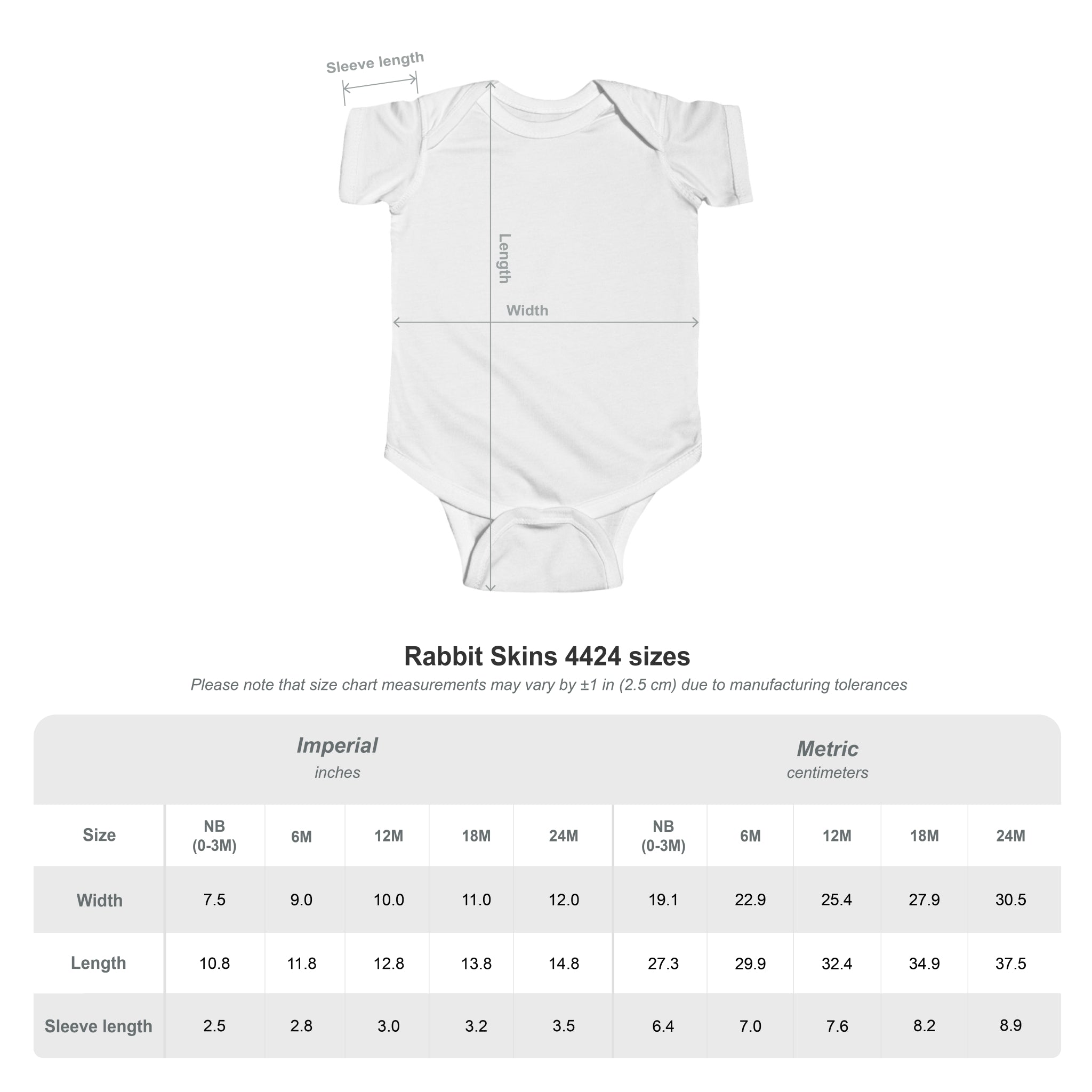 Infant Fine Jersey Bodysuit -MDBJJ