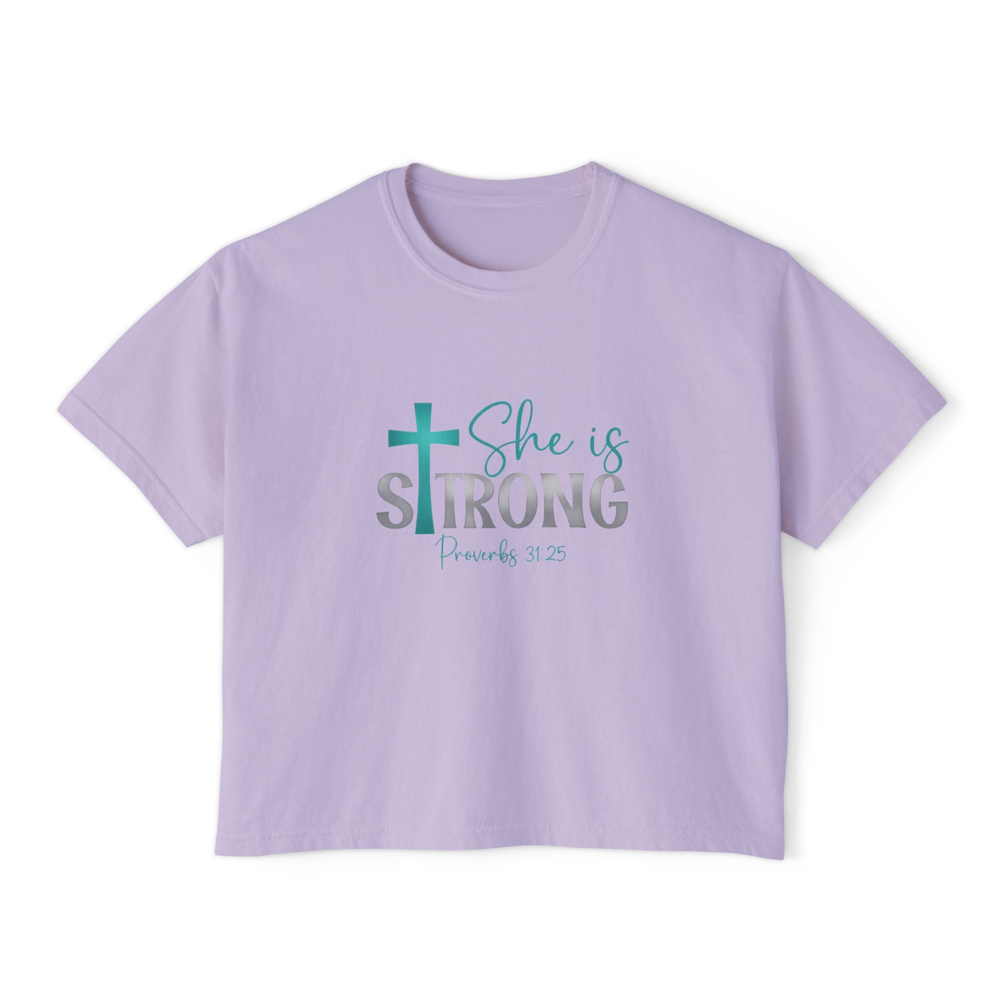Women's Boxy Tee - She is strong - EF