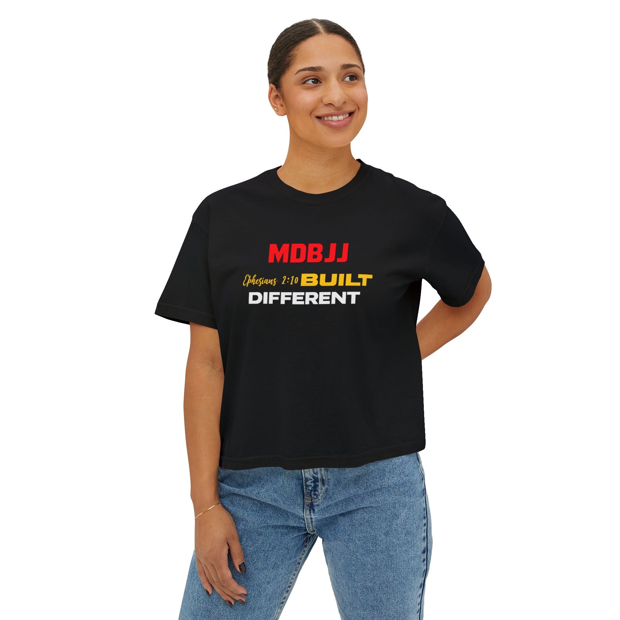 Women's Boxy Tee  - Built Different - MDBJJ