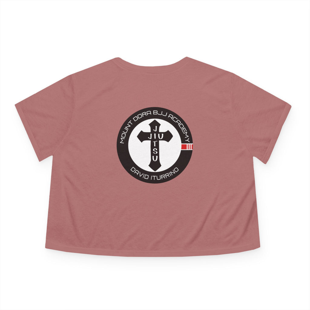 Women's Flowy Cropped Tee - Built Different - MDBJJ