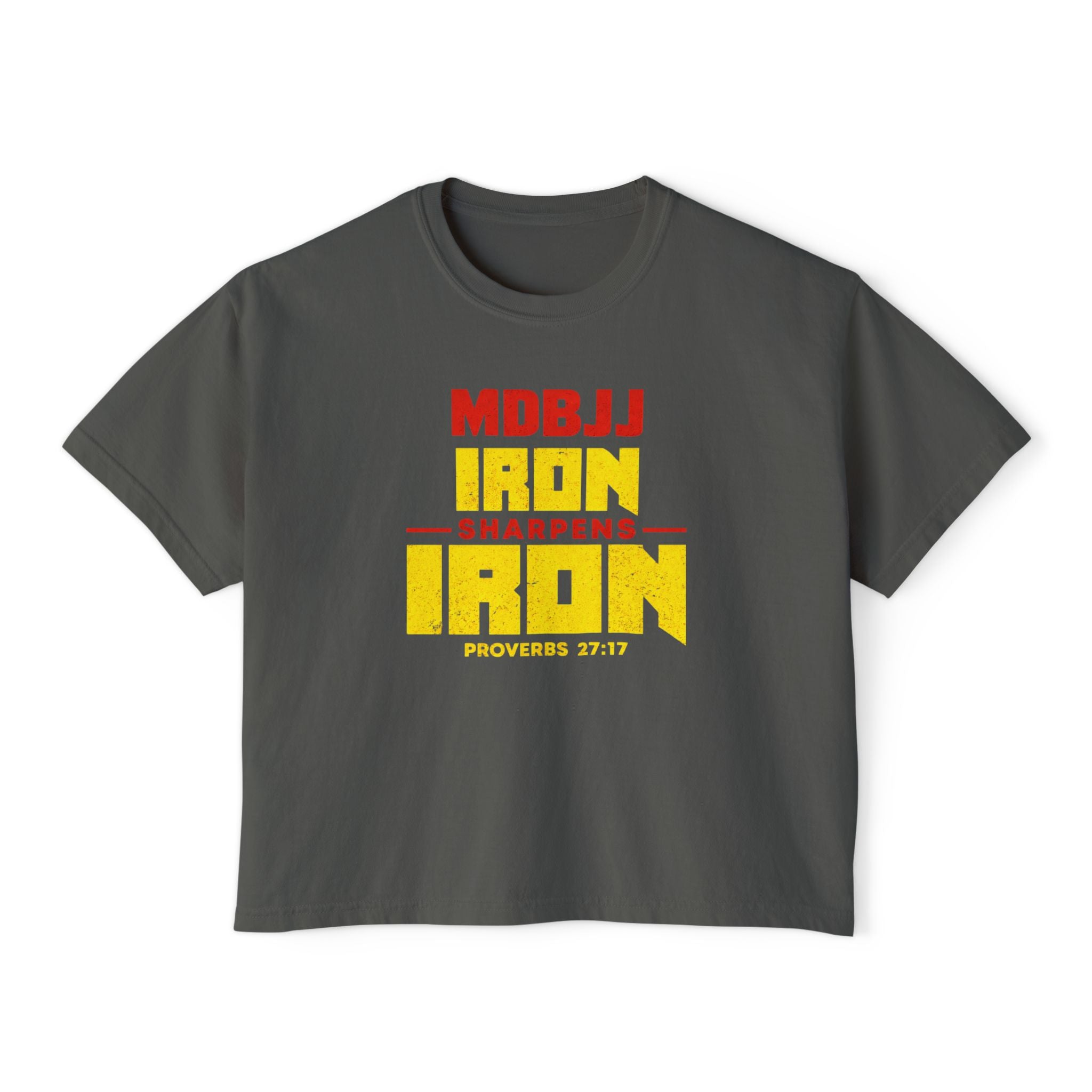 Women's Boxy Tee - Iron Sharpens Iron - MDBJJ