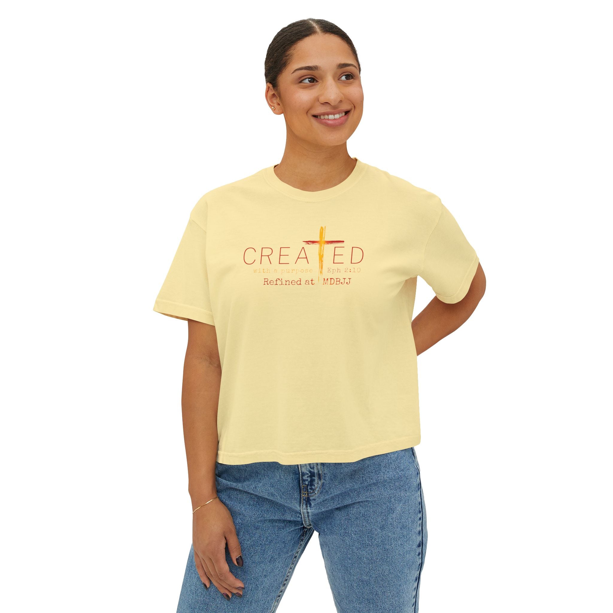 Women's Boxy Tee - Created - MDBJJ