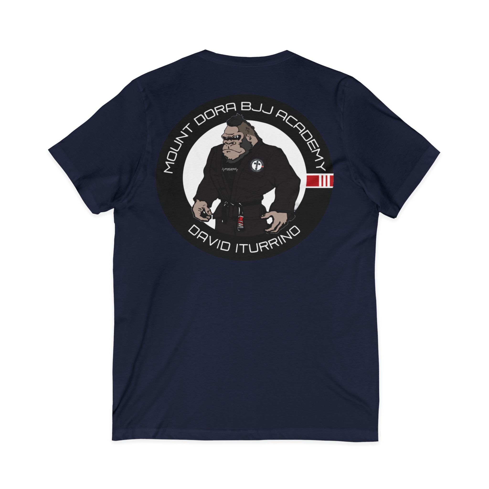 Unisex Jersey Short Sleeve V-Neck Tee (Gorilla Logo)