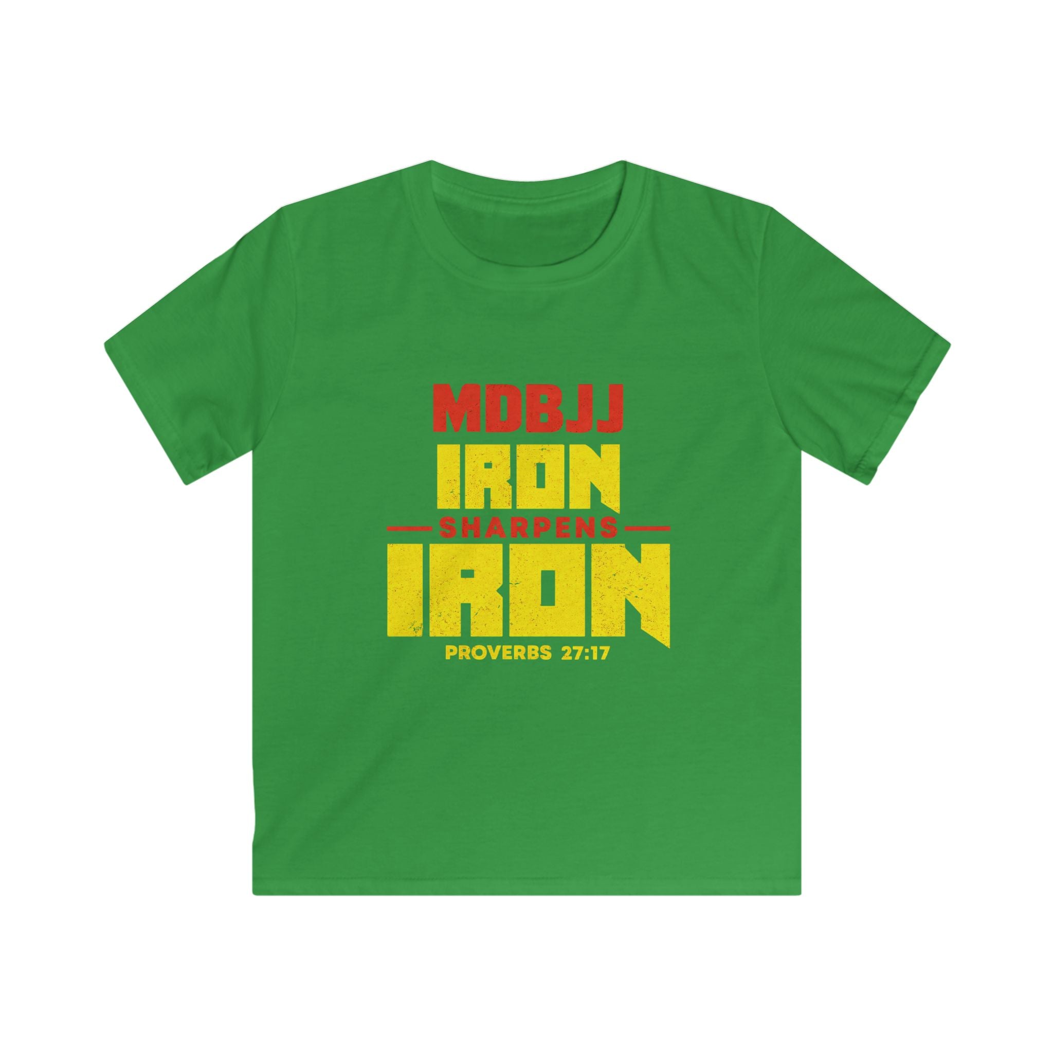 Kids Softstyle Tee - Iron Sharpens Iron - MDBJJ