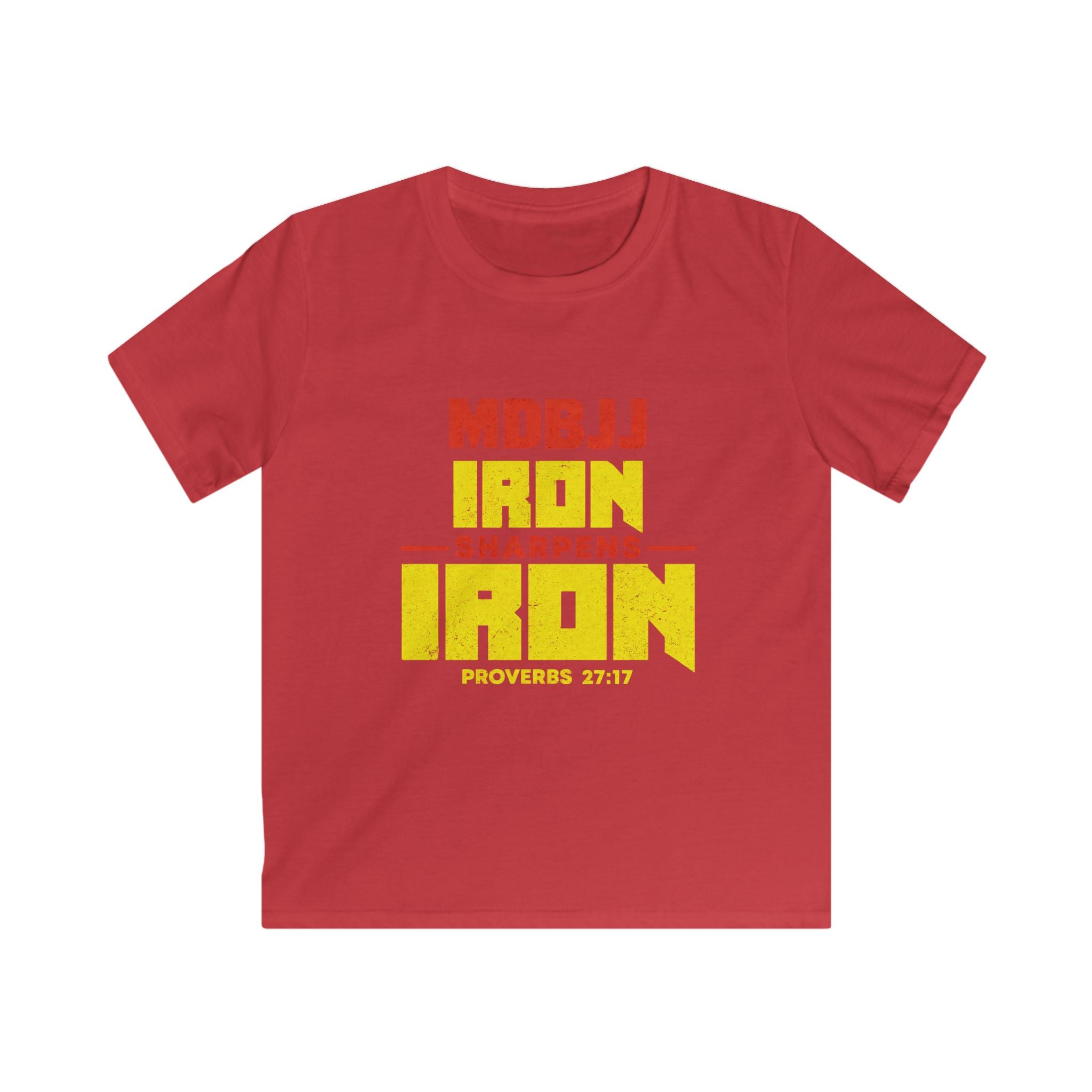 Kids Softstyle Tee - Iron Sharpens Iron - MDBJJ