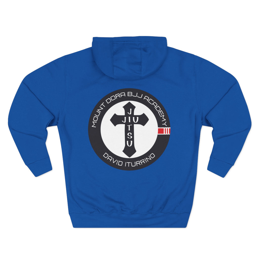 Three-Panel Fleece Hoodie