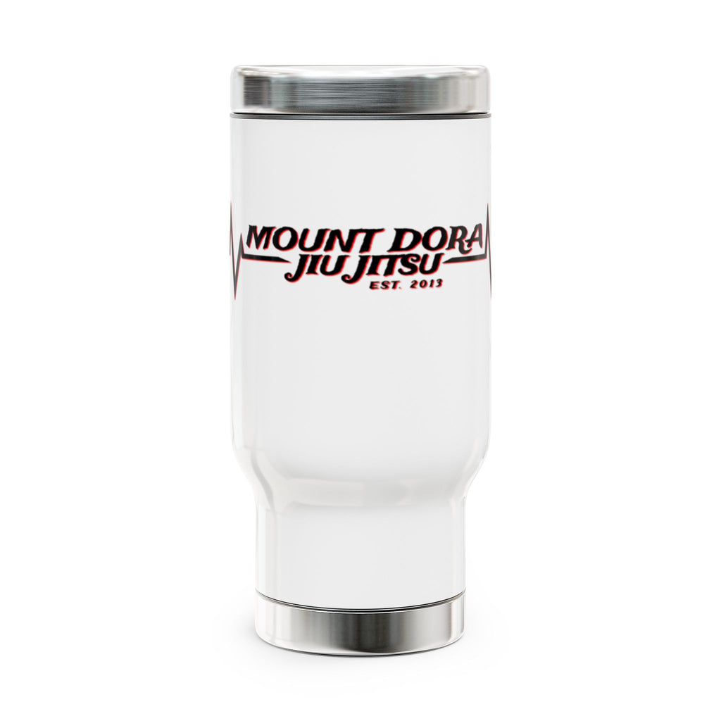 Stainless Steel MDBJJ Travel Mug with Handle, 14oz