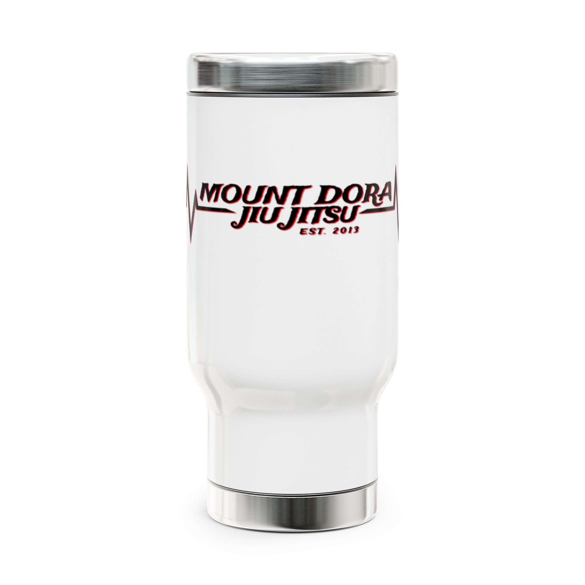 Stainless Steel MDBJJ Travel Mug with Handle, 14oz